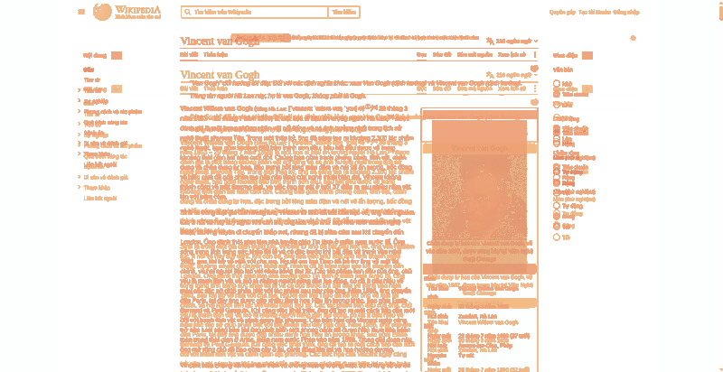 Heatmap of how often each pixel changed while the page loaded