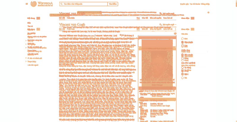 Heatmap of how often each pixel changed while the page loaded