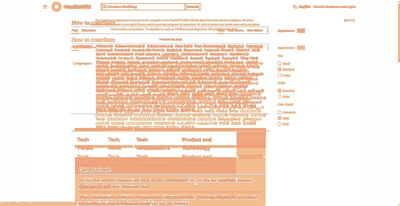 Heatmap of how often each pixel changed while the page loaded