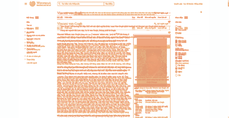 Heatmap of how often each pixel changed while the page loaded