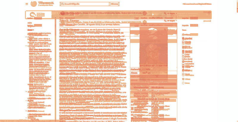 Heatmap of how often each pixel changed while the page loaded
