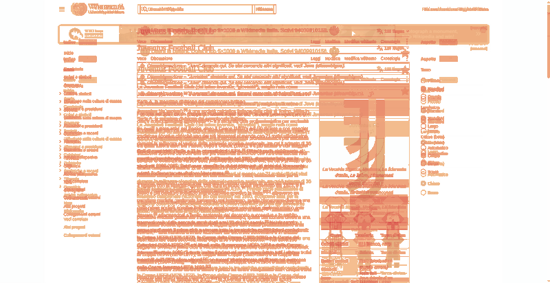 Heatmap of how often each pixel changed while the page loaded
