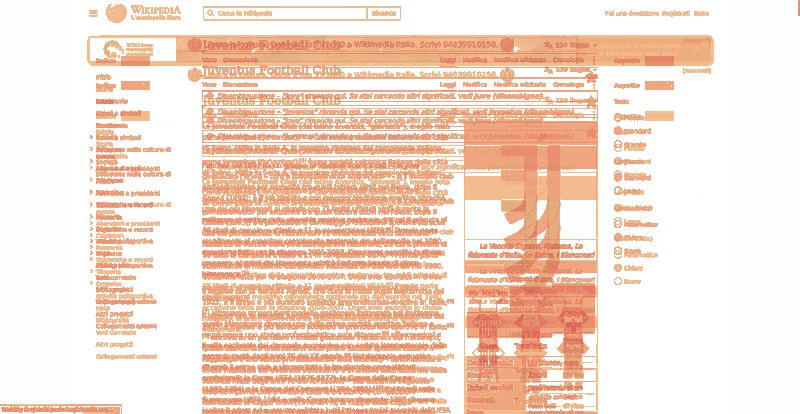 Heatmap of how often each pixel changed while the page loaded