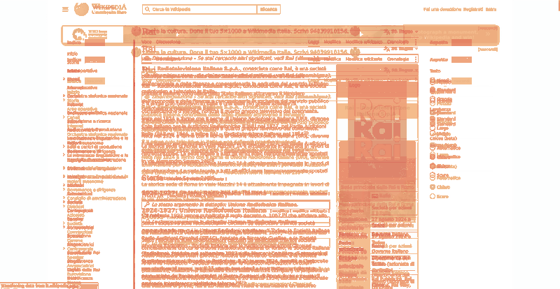 Heatmap of how often each pixel changed while the page loaded