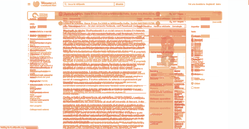 Heatmap of how often each pixel changed while the page loaded