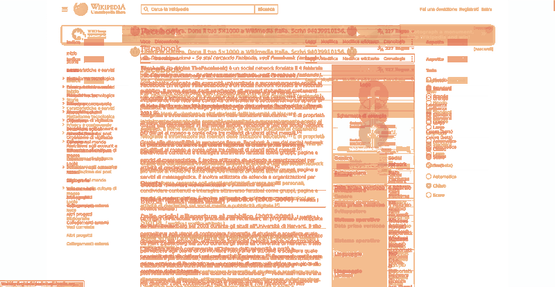Heatmap of how often each pixel changed while the page loaded