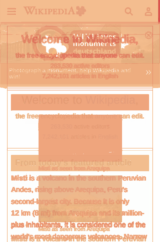 Heatmap of how often each pixel changed while the page loaded