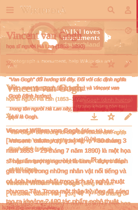 Heatmap of how often each pixel changed while the page loaded