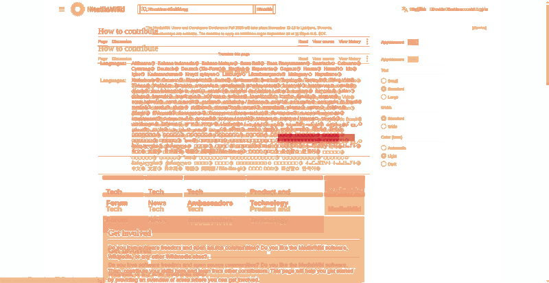 Heatmap of how often each pixel changed while the page loaded