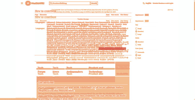 Heatmap of how often each pixel changed while the page loaded