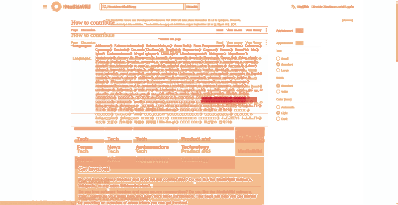 Heatmap of how often each pixel changed while the page loaded