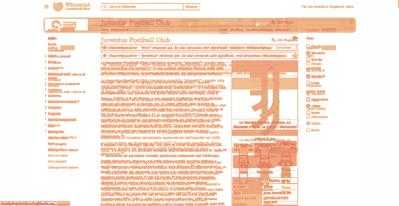 Heatmap of how often each pixel changed while the page loaded