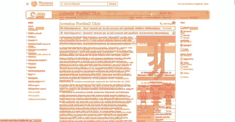Heatmap of how often each pixel changed while the page loaded