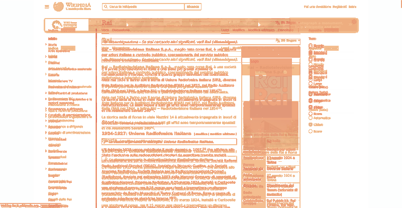 Heatmap of how often each pixel changed while the page loaded