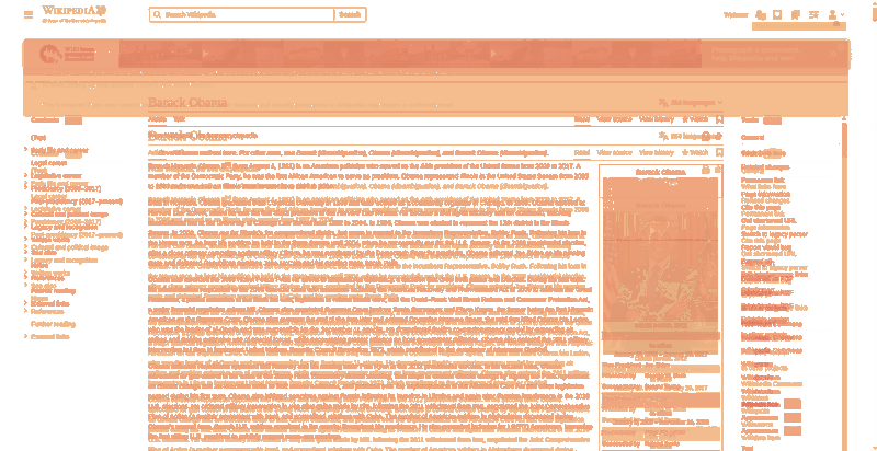 Heatmap of how often each pixel changed while the page loaded