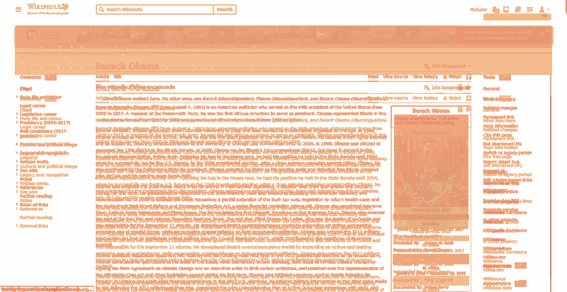 Heatmap of how often each pixel changed while the page loaded