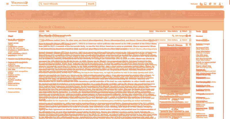 Heatmap of how often each pixel changed while the page loaded