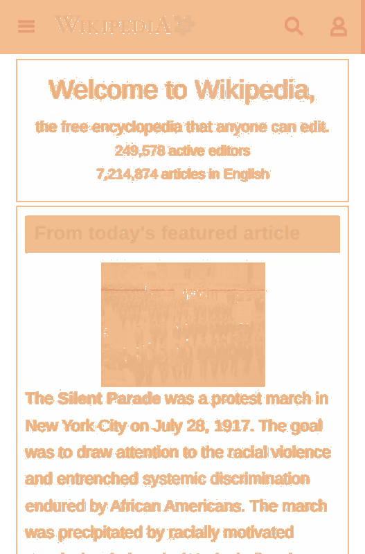 Heatmap of how often each pixel changed while the page loaded