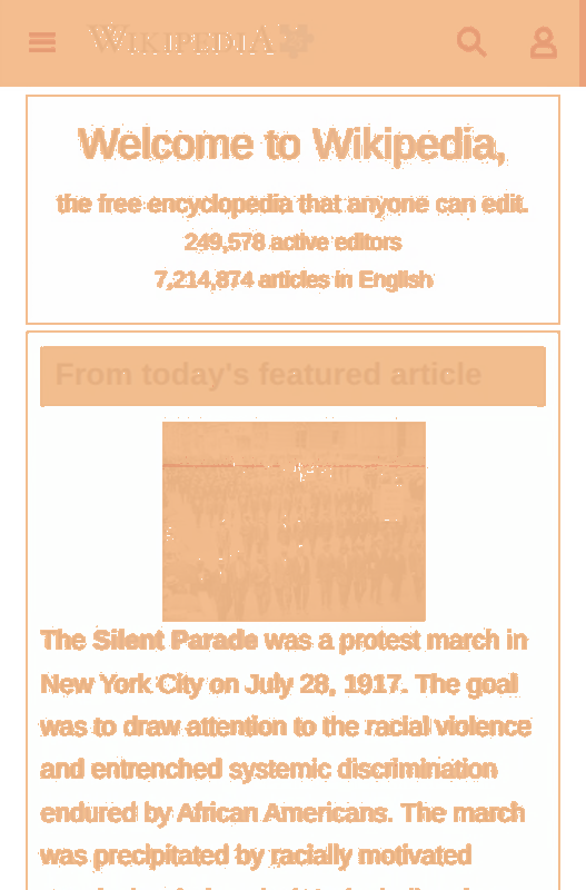 Heatmap of how often each pixel changed while the page loaded