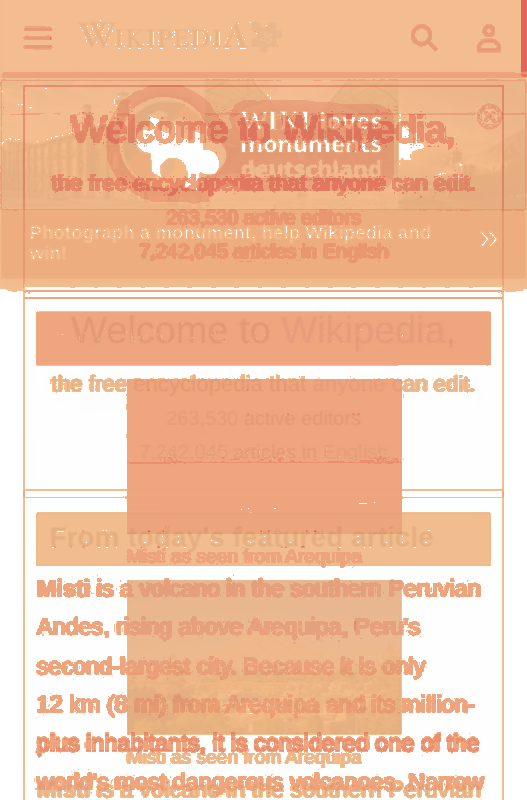 Heatmap of how often each pixel changed while the page loaded